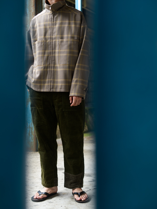 Vol.4009【AURALEE：WOOL SERGE CHECK ZIP-UP BLOUSON】｜AUBERGE