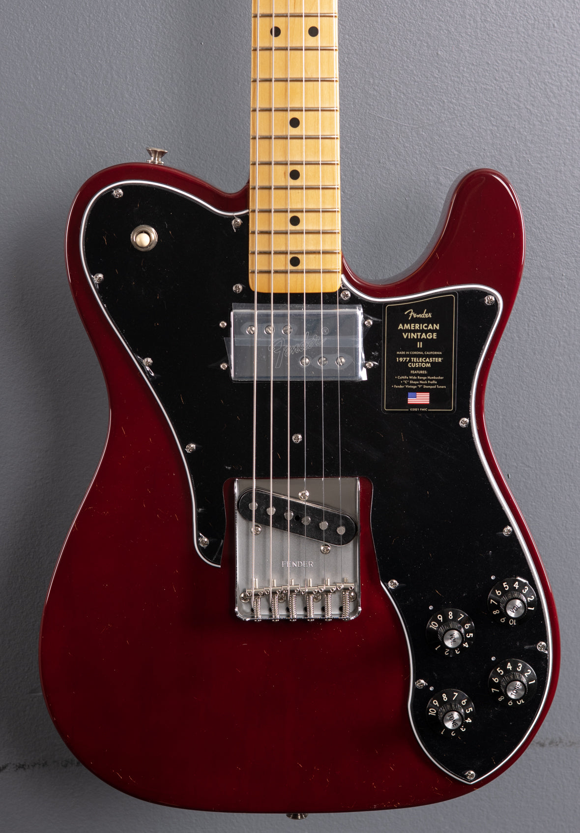 American Vintage II 1977 Telecaster Custom - Wine w/Maple – Dave's