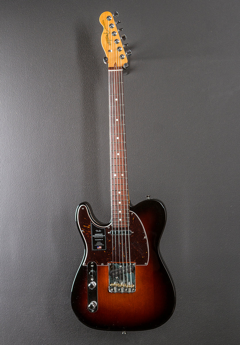 American Professional II Telecaster Left Hand - 3 Color Sunburst w