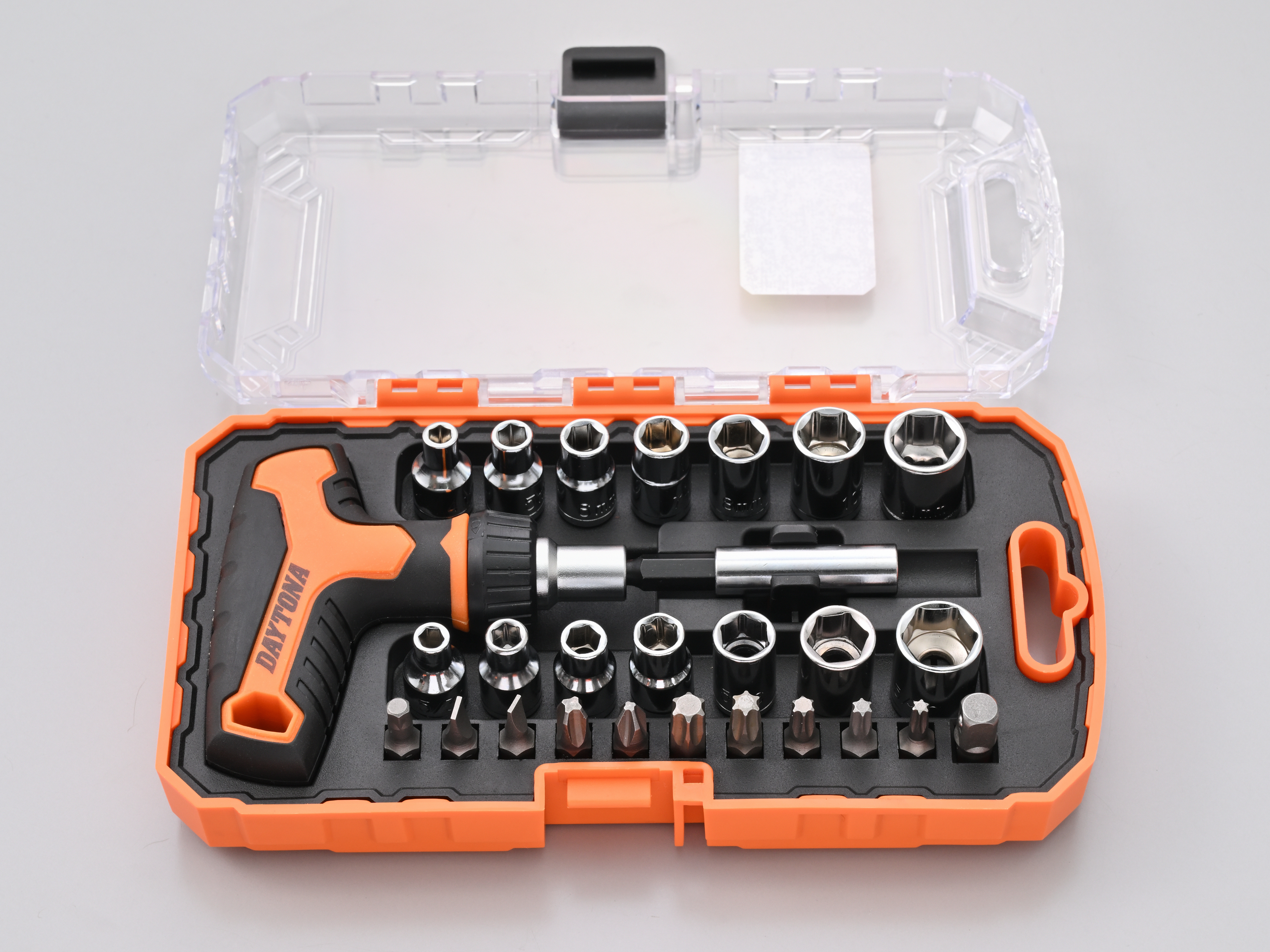 ミニツールセット 27ピース（ラチェットT型ハンドル付） インチ＆ミリ