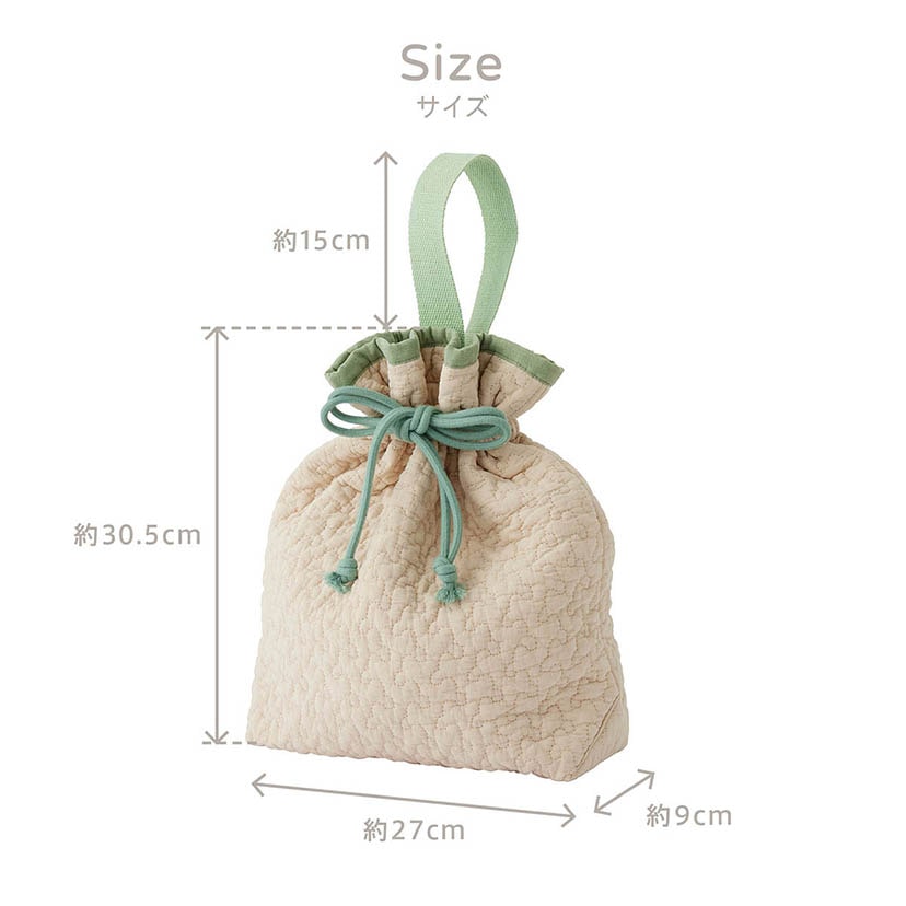 SALE】ヌビ・巾着バッグ/クラウド/ベージュ(【SALE】クラウド/ベージュ