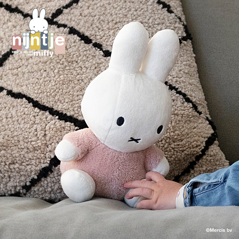 miffy ミッフィーぬいぐるみ/25cm/フラッフィー/ピンク(25cm
