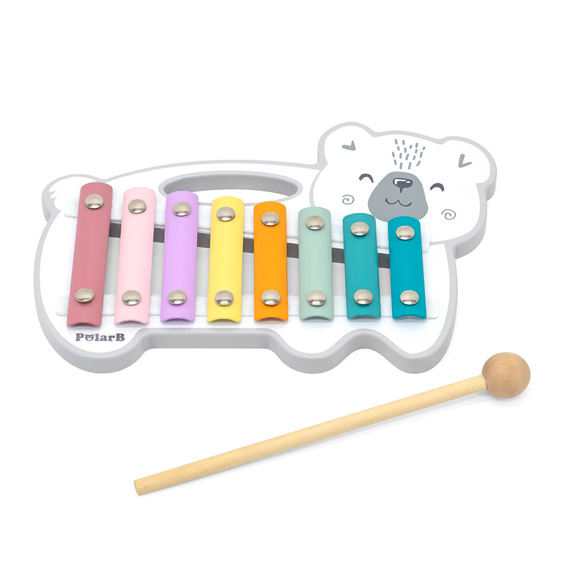 しろくまシロフォン: おもちゃ[DADWAY ダッドウェイオンラインストア]