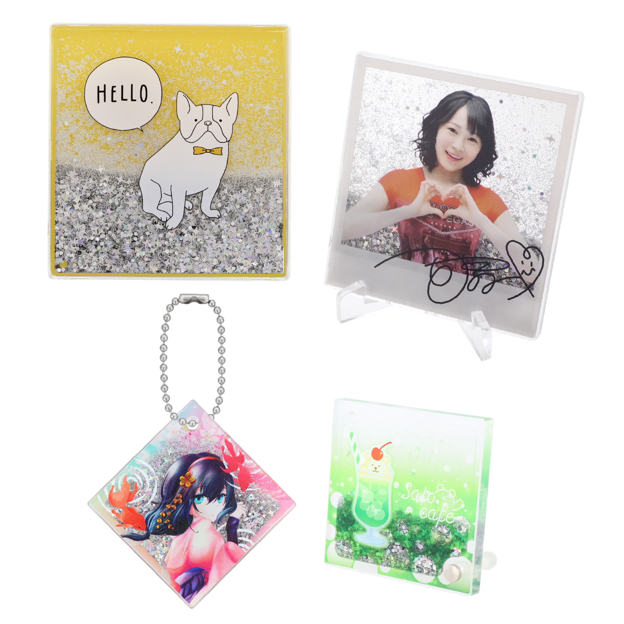 オイルinでキラキラと舞うグリッターがデザインに彩りを与える