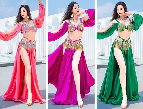 ベリーダンス衣装コスチューム--ブラ＋スカートYC096 - DanceQueen踊姫