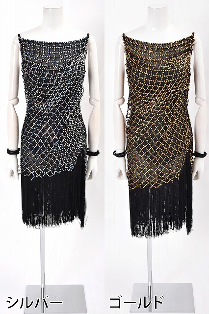 取り寄せ品】社交ダンス衣装 ラテンワンピース（M・L） 3L00163