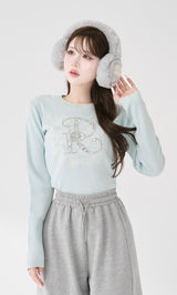 DRビジューフラワーリブニットトップス – Darich (ダーリッチ)