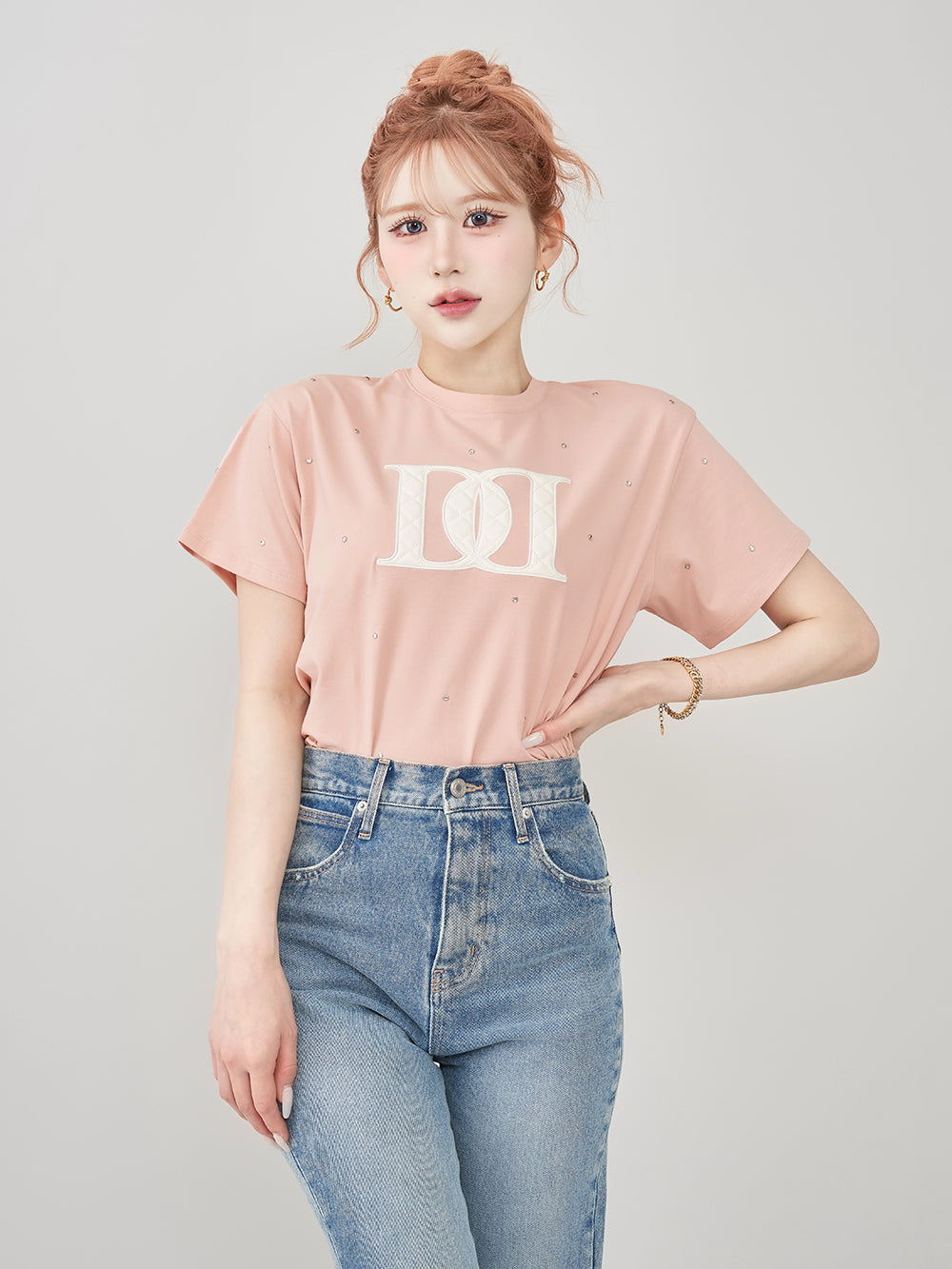 ギンガムチェックロゴニットトップス – Darich (ダーリッチ)