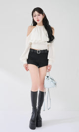 パールネックアメスリブラウス – Darich (ダーリッチ)