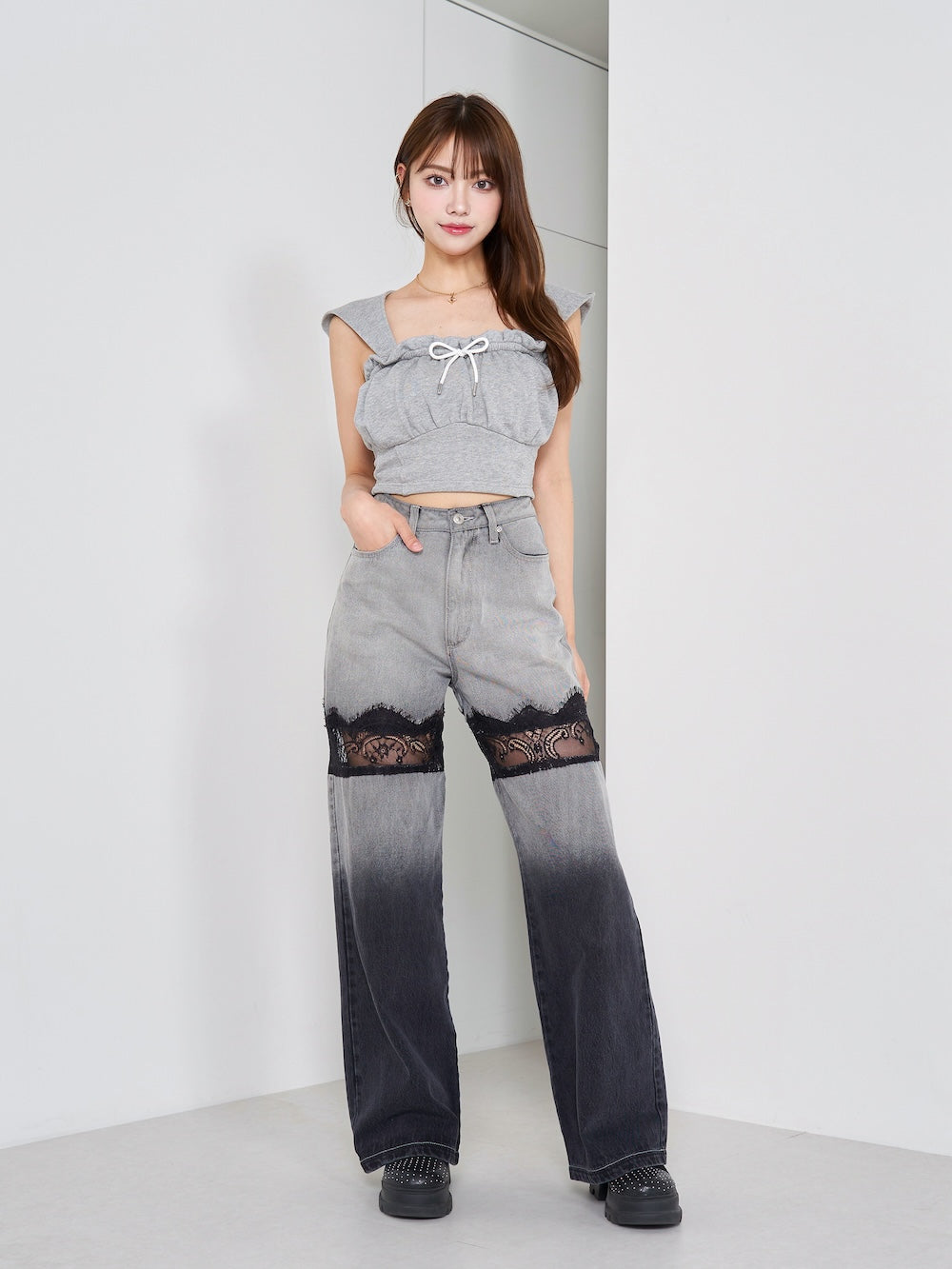 コルセットフードスウェットトップス – Darich (ダーリッチ)