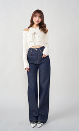 スパークルリボンアンサンブルニットトップス – Darich (ダーリッチ)