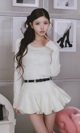 エンブロイダリーシグネチャーDRビジューニットトップス – Darich