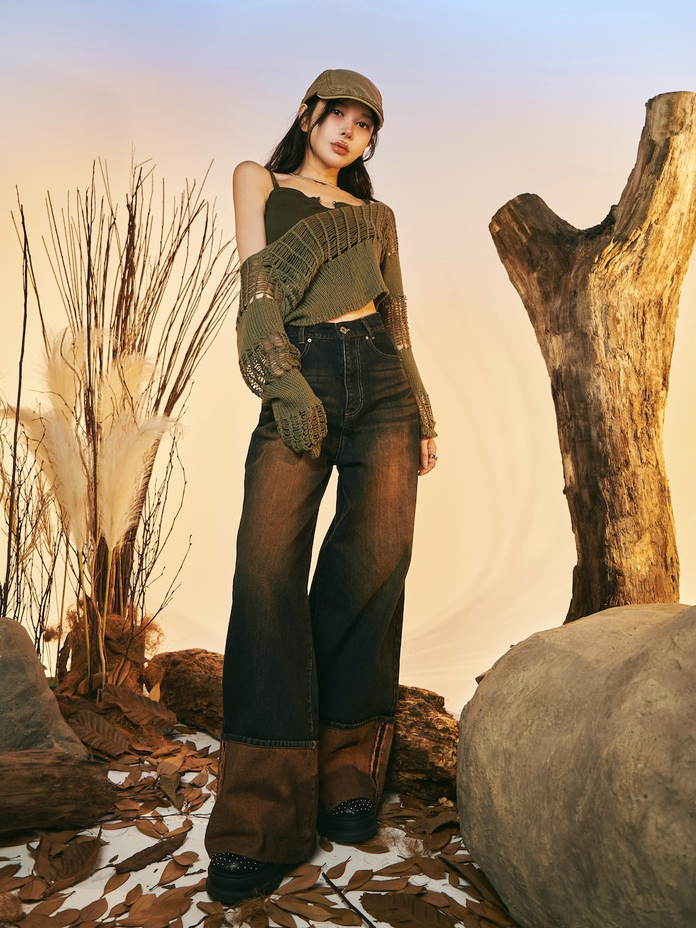 ビンテージライクワイドデニムパンツ – Darich (ダーリッチ)