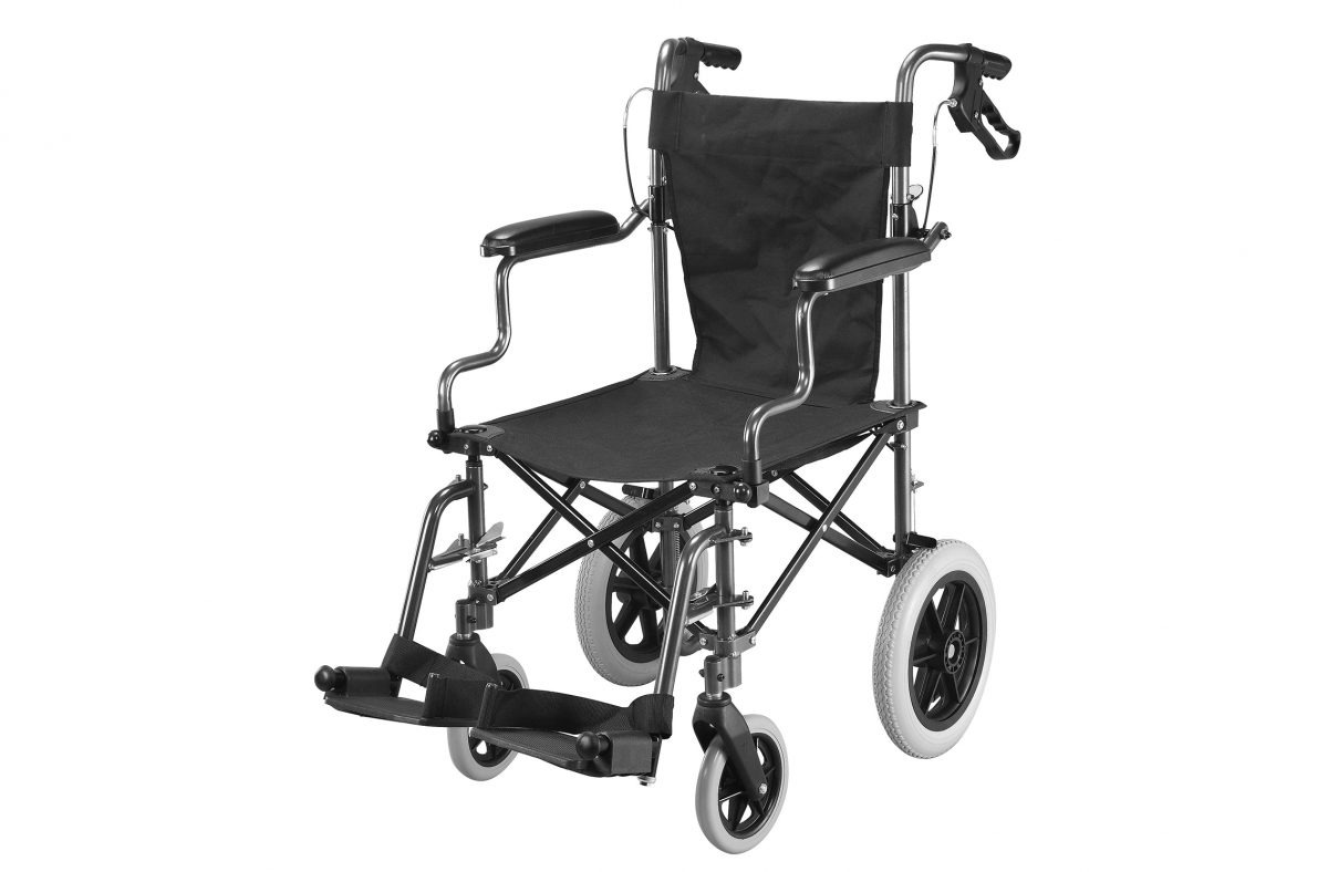 携帯用折り畳み式軽量介助車椅子 ハンディライト 100 YUKI TRADING