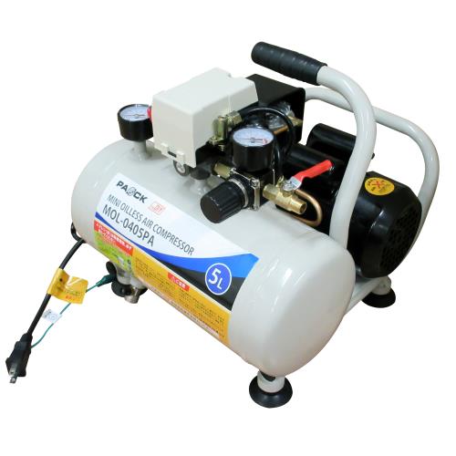 ミニオイルレスエアコンプレッサ MOL-0405PA PAOCK コンプレッサー