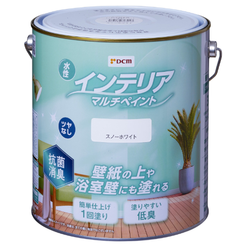 水性 インテリアマルチペイント 3L DCM 万能塗料 スノーホワイト