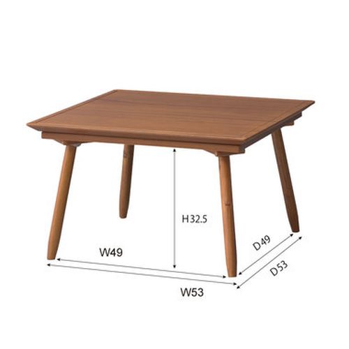 こたつテーブル KT-211 東谷(あずまや) コタツ 幅60cm