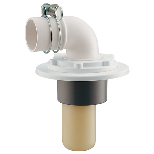 洗濯機用排水トラップ GA-LF049 GAONA 浴室用品 化粧カバー:ホワイト