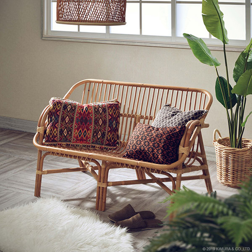 ラタン 2Pソファ D1292NX サンフラワーラタン ソファー