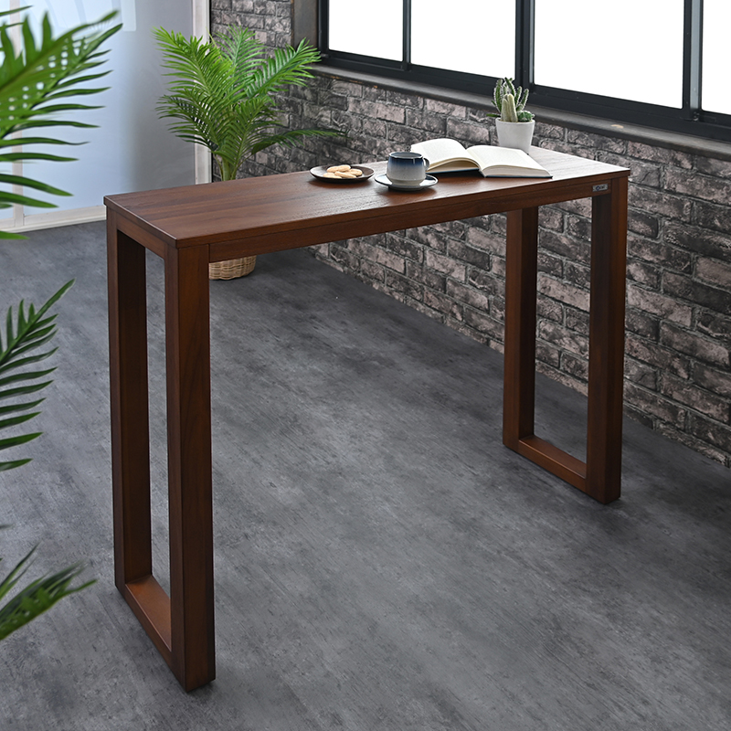 チーク無垢材 カウンターテーブル 115cm幅 ACT544KA サンフラワー