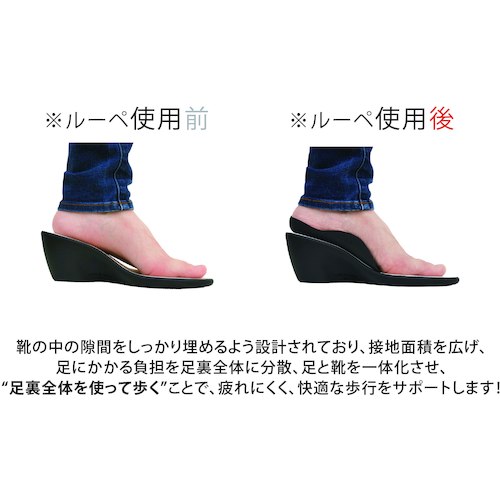 消臭ルーペインソール ハーフタイプ MTR1D-GRY-M リゲッタ 靴用品