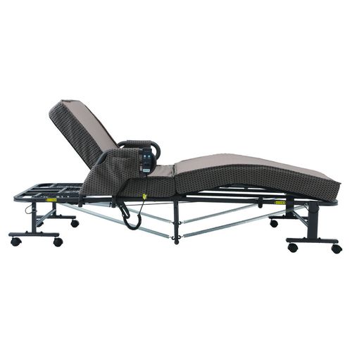 電動折りたたみベッド ハイ取手 ELB-7A(GY)S YAMAZEN 折りたたみベッド