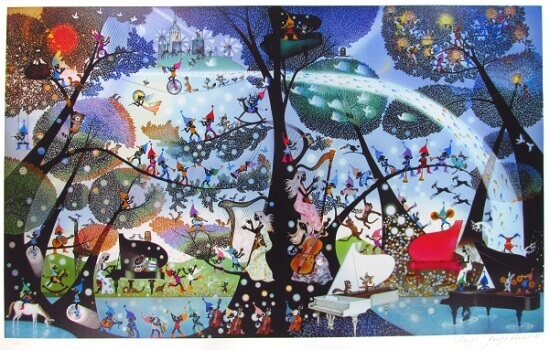 藤城清治 こびとの楽園