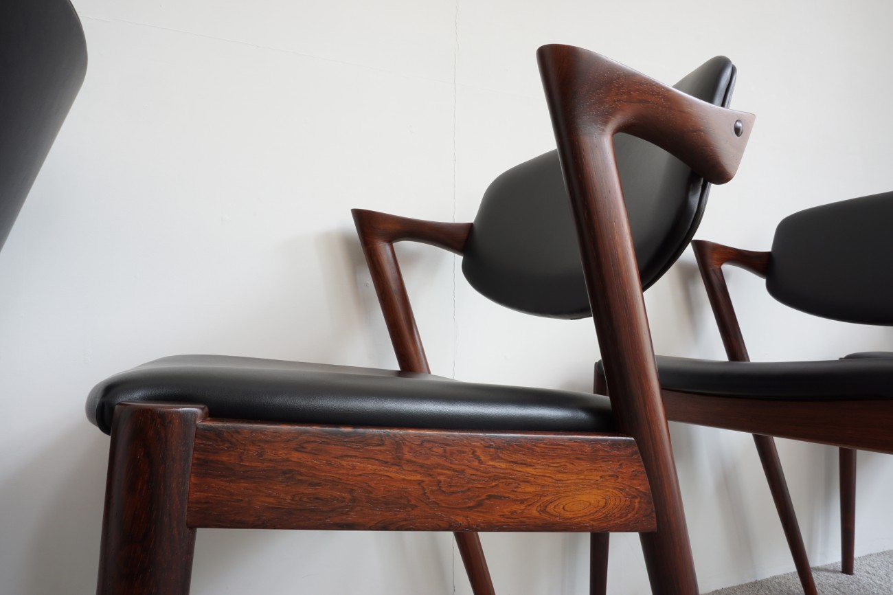 Kai kristiansen Schou Andersen Mobelfabrik No.42 Rosewood×leather