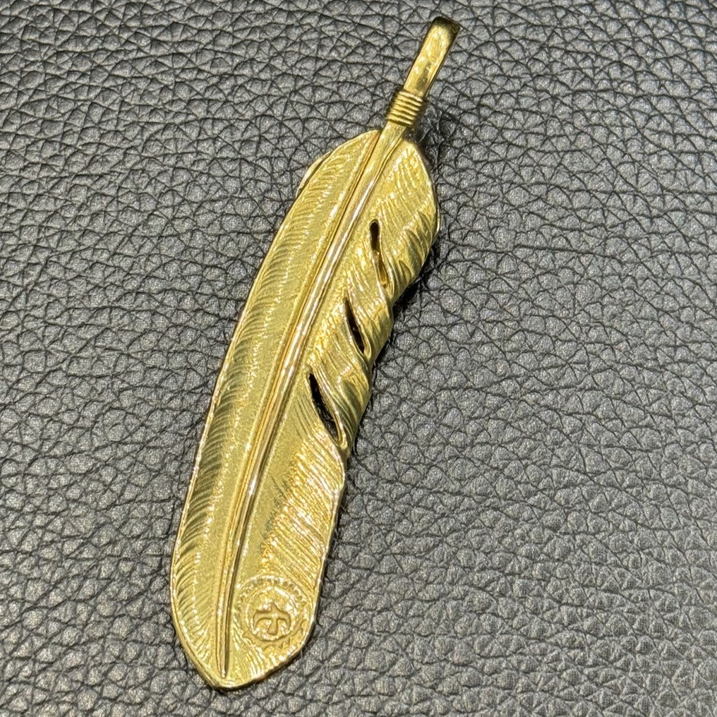 ゴローズ goro's [完品][超希少][現行]上金金縄TQ全金特大フェザー(右