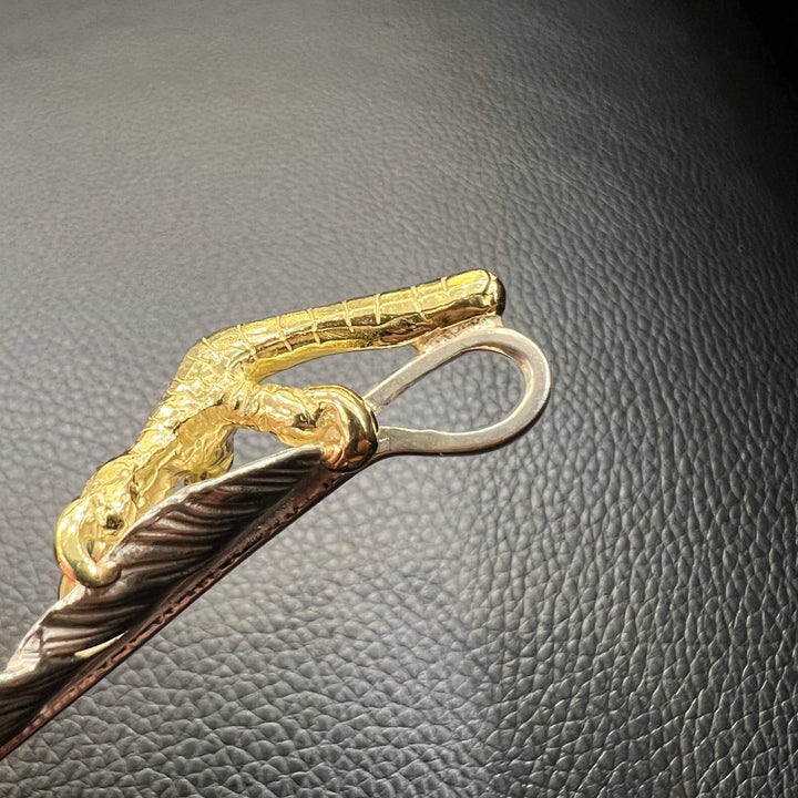 ゴローズ goro's [超希少][ほぼ新品]金ツメメタル付特大フェザー(左