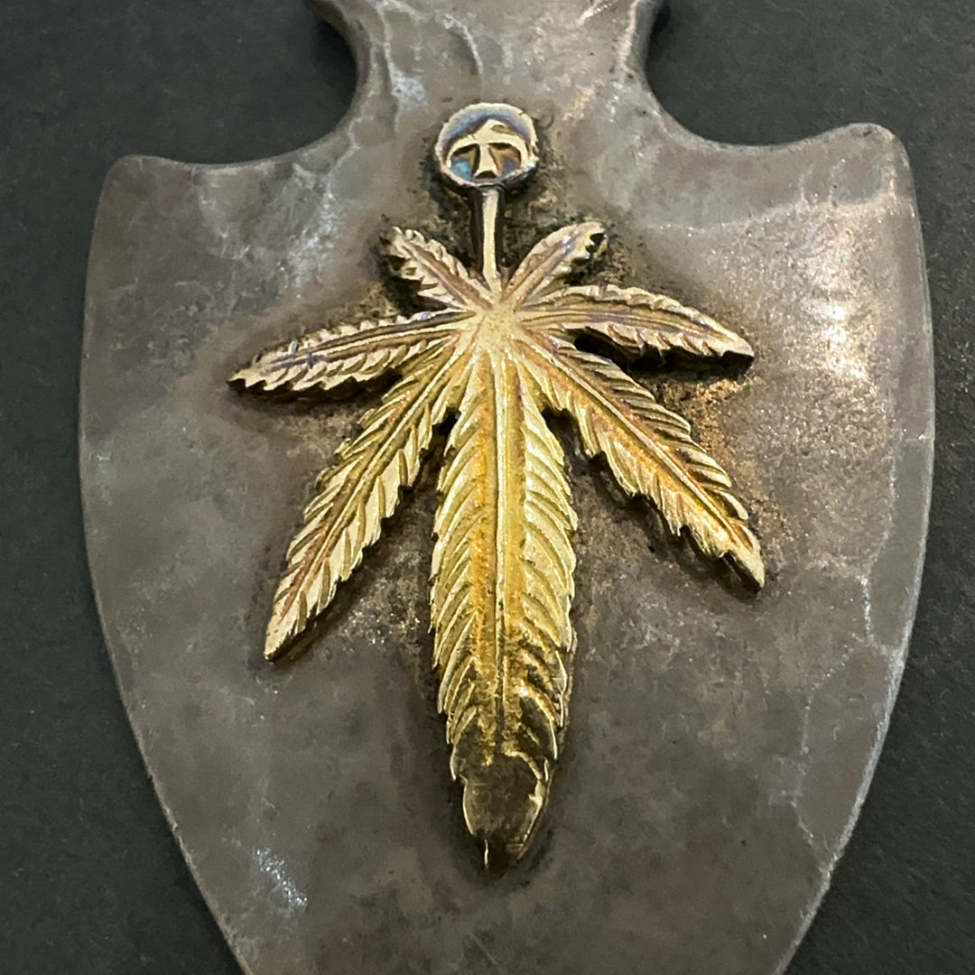 ゴローズ goro's [特注][一点物]全金グラス付特大ヤジリ※K18メタル付