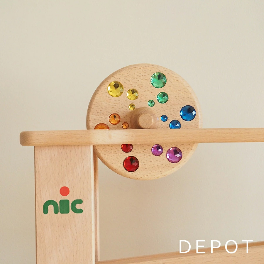 ニック社 【ニックスロープ用 ジュエル円盤】 nic 木製 スロープ 知育