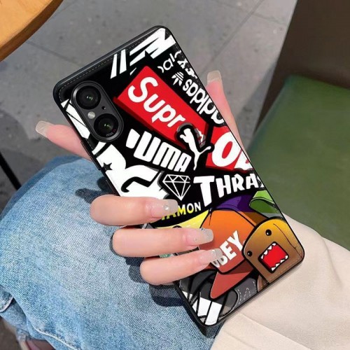 手帳型Xperia5/1vi/10ivブランドケースシュプリームsupreme