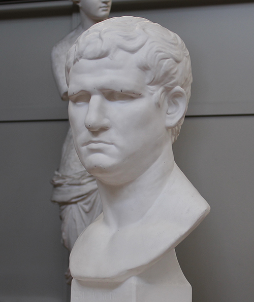 投稿398:石膏像「アグリッパ(首像)」のデッサン 「熱血！デッサン塾