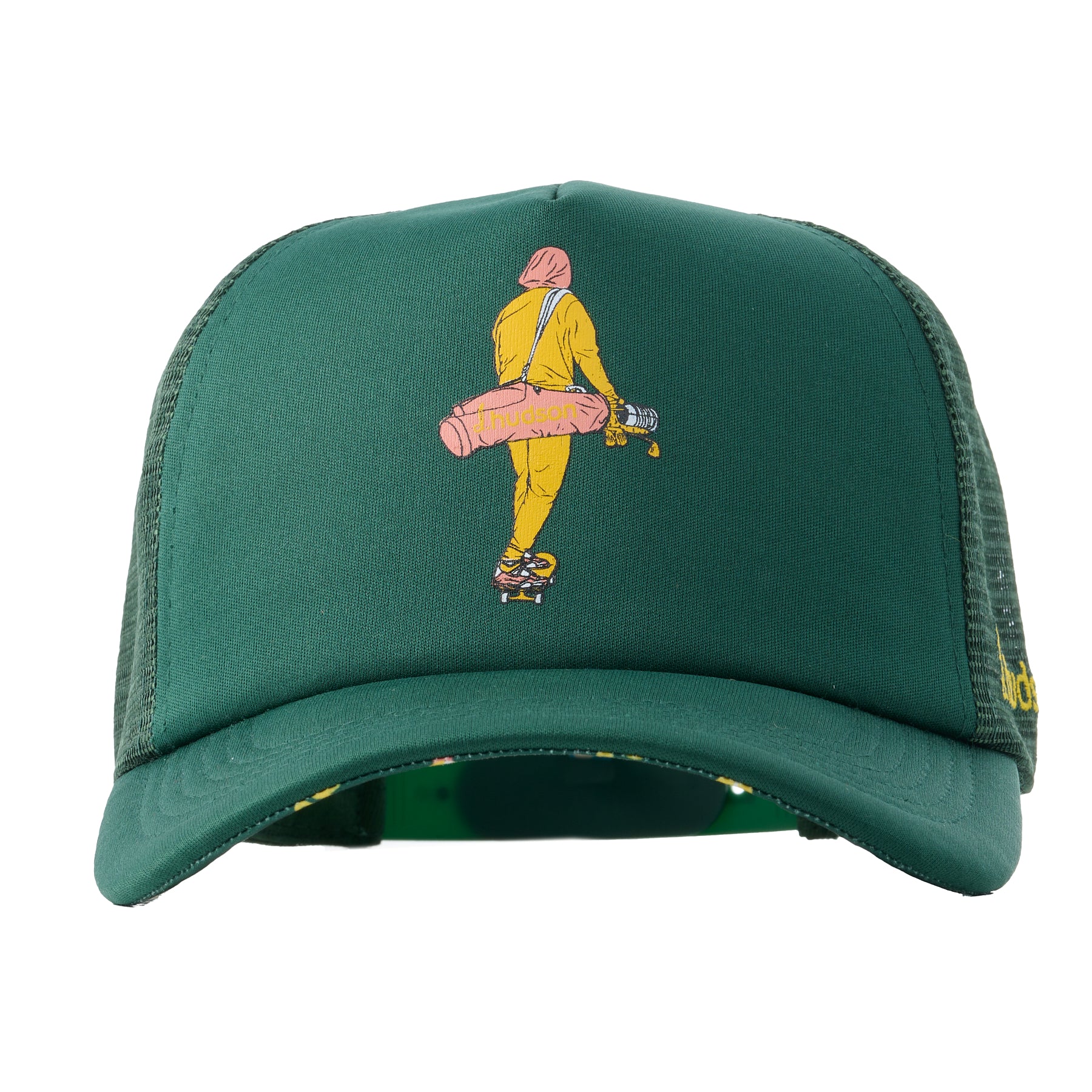 Semi Pro Trucker Hat (Forest Green/Mustard)