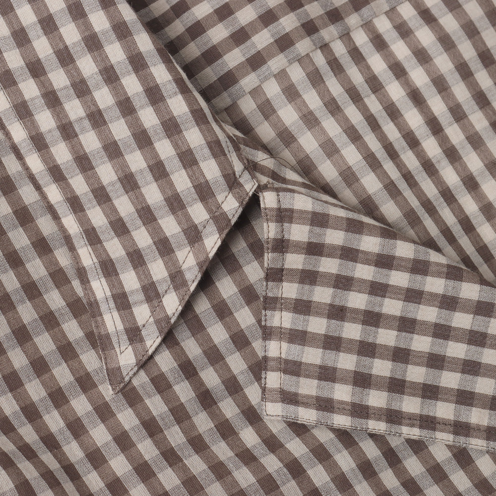 AURALEE) AIRY LIGHT COTTON CHECK P/O SHIRT (A25SS02GC) | AURALEE