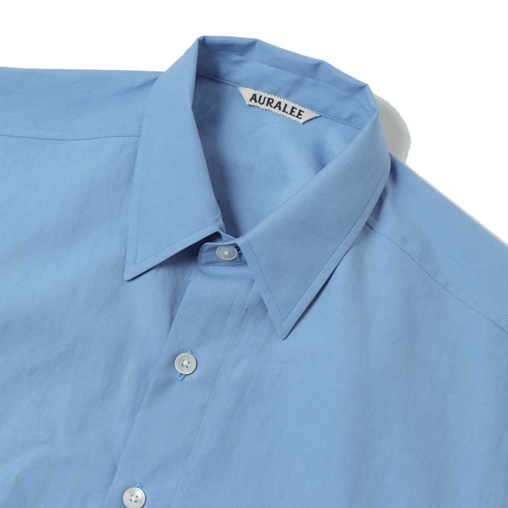 AURALEE(オーラリー)WASHED FINX TWILL BIG HALF SLEEVED SHIRT