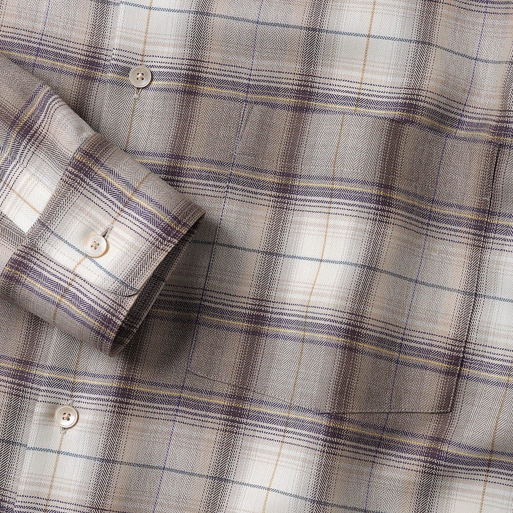 AURALEE(オーラリー)】SUPER LIGHT WOOL CHECK SHIRT (A23AS01LC