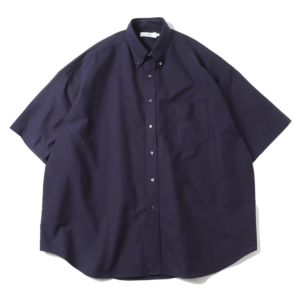 Graphpaper) Oxford S/S Oversized B.D Shirt (GM252-50076B