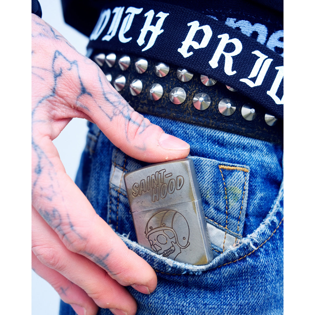 SAINT Mxxxxxx × NEIGHBORHOOD STHD . AGED ZIPPO LIGHTER SM-HR8-0000