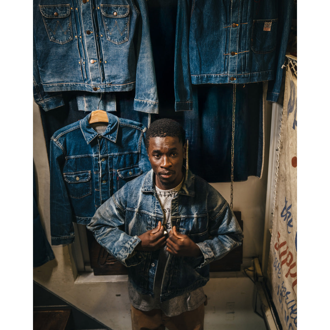 SAINT Mxxxxxx × BerBerJin DENIM JACKET DAMAGE SM-HR8-0000-C39 (SM