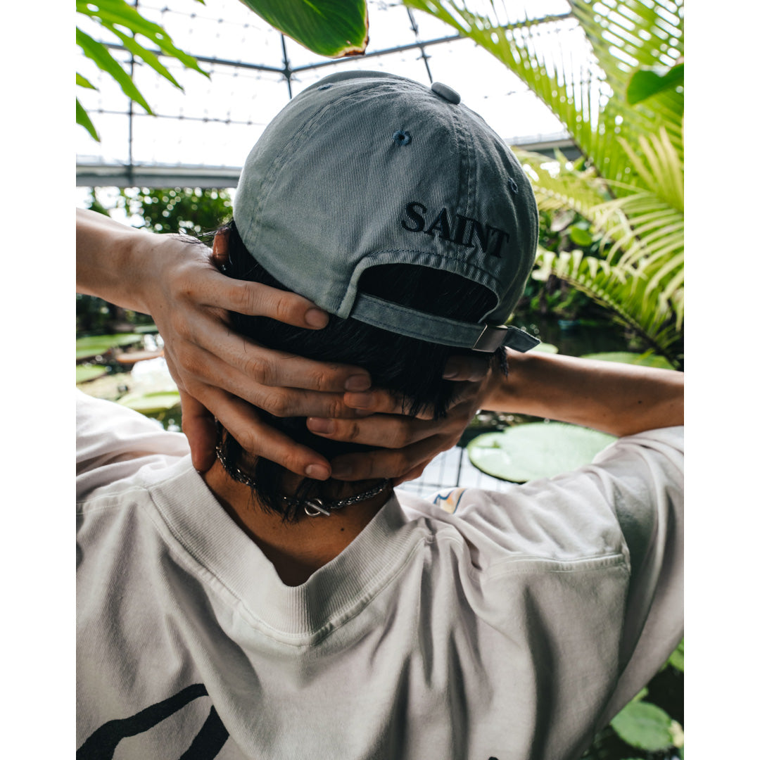 Saint Mxxxxxx (セントマイケル) 6 PANEL CAP LACERATING BLUE SM-HR8