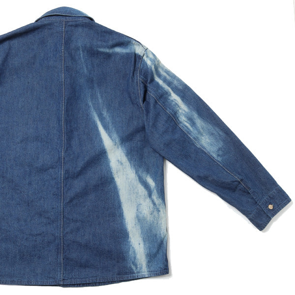SUN FADE BLEACH LIGHT DENIM SHIRTS BLOUSON (A21SB01PD) | AURALEE