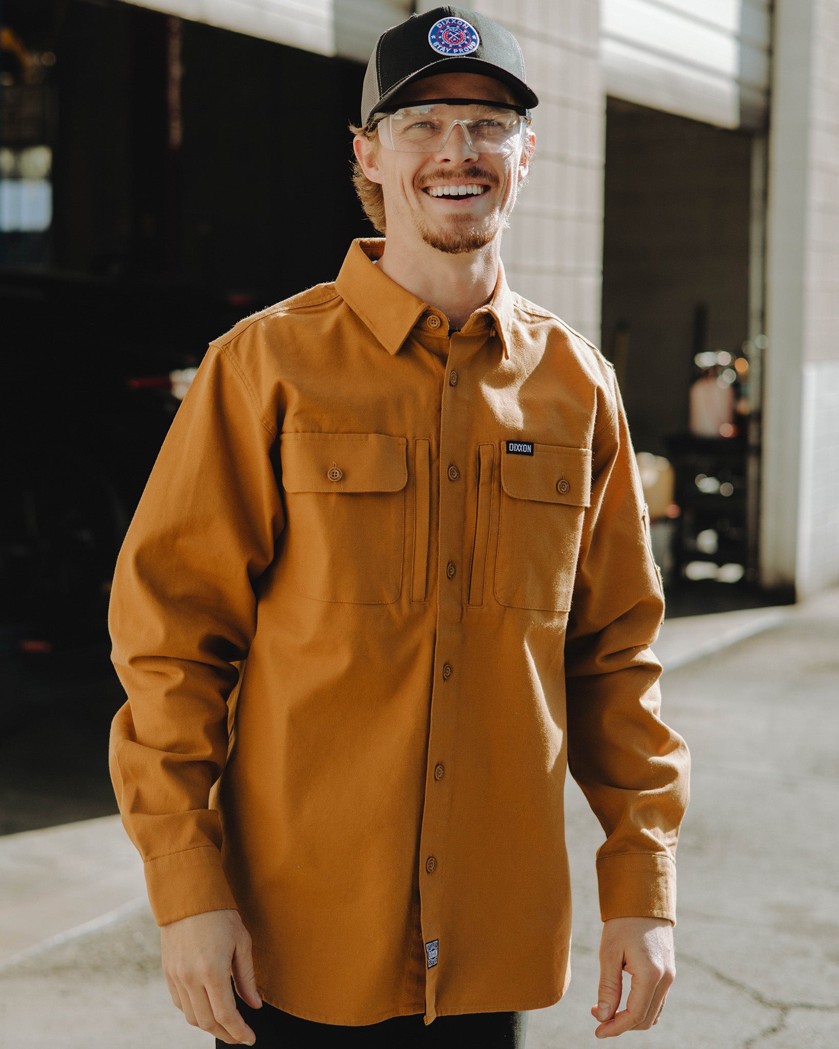 Dixxon Camel Work Shirt: Long Sleeve Style for 2026
