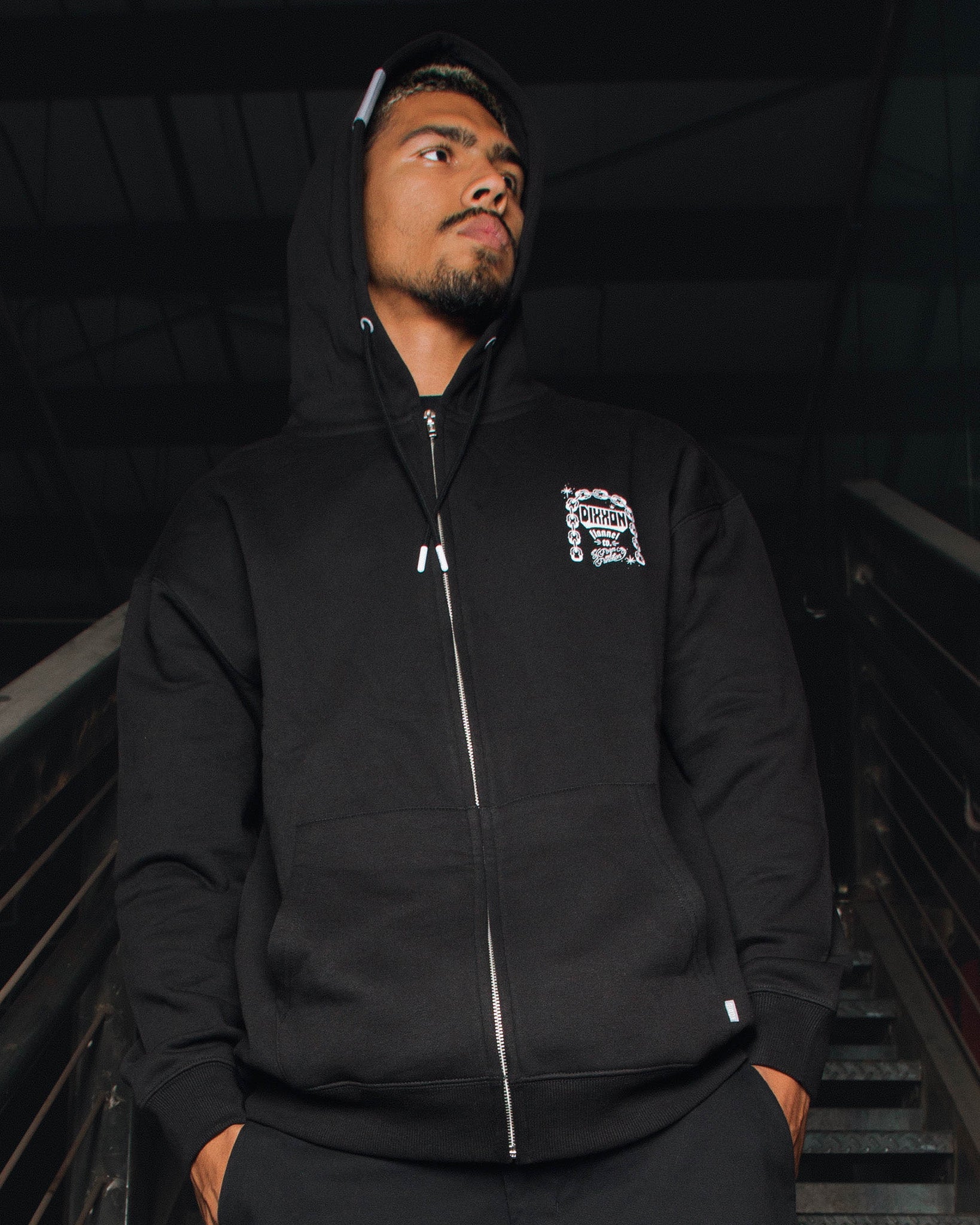 Men's Westside Zip Up Hoodie - Black | Dixxon Flannel Co.