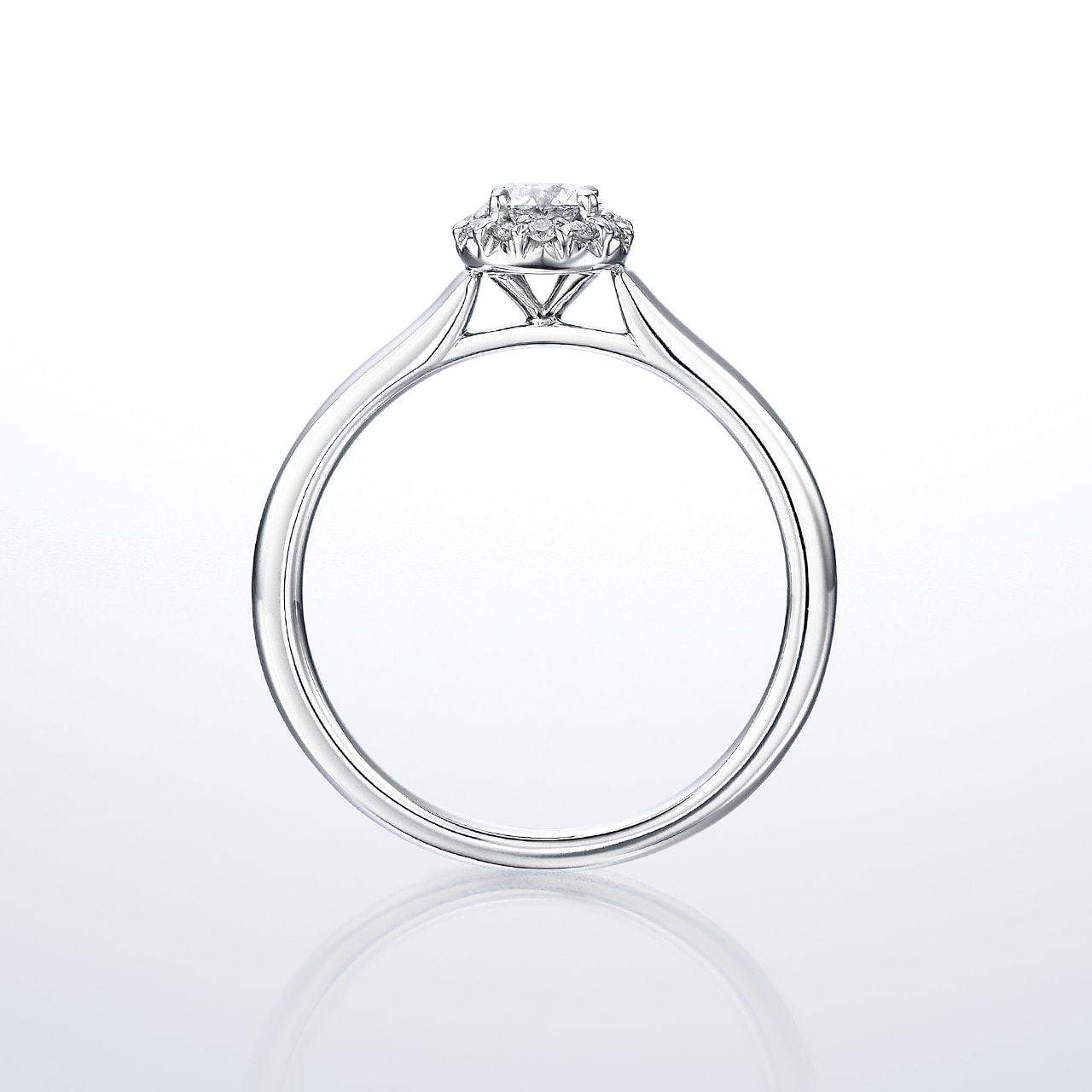 婚約指輪「Smiling・Peony」｜銀座ダイヤモンドシライシ