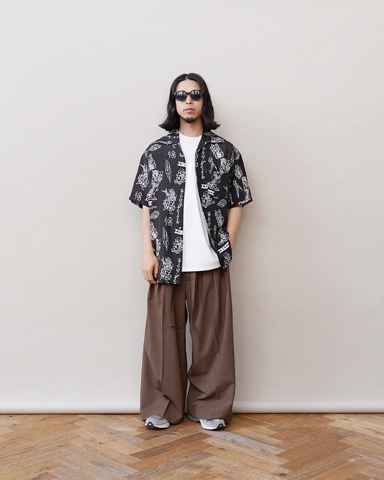 LUCKY / BLACK | Aloha Blossom (MEN)(アロハブロッサム) | SHIRTS