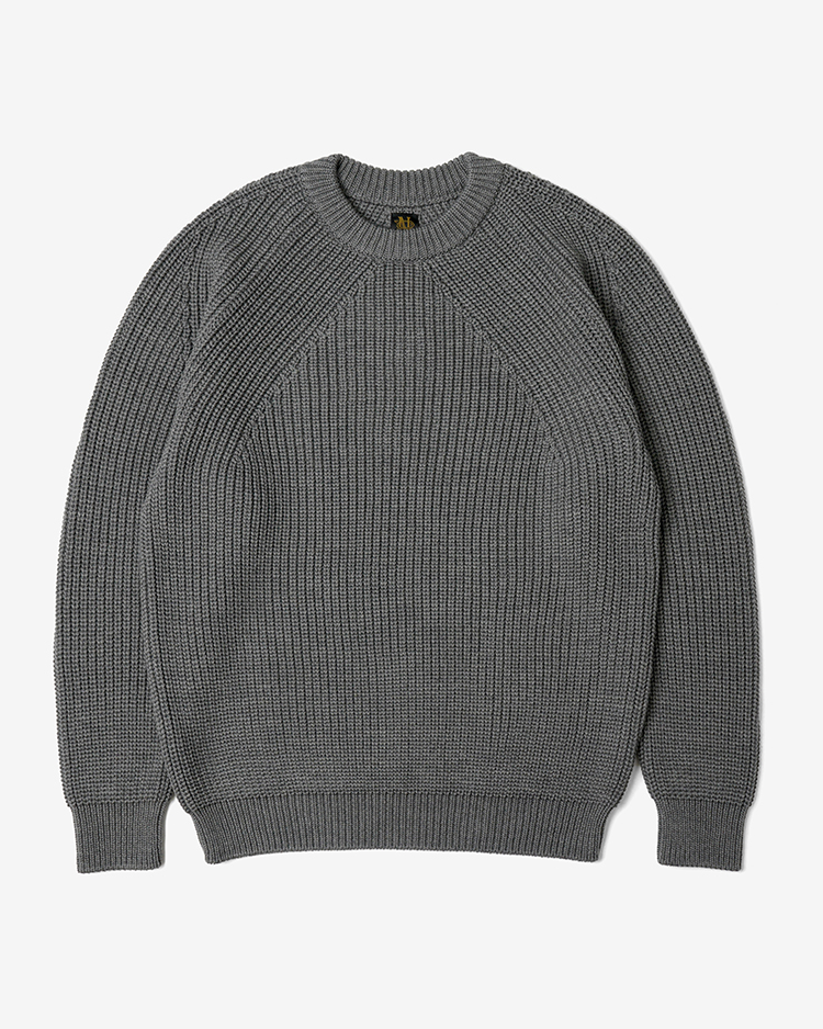 SIGNATURE CREW NECK / MELANGE GRAY | BATONER (MEN)(バトナー