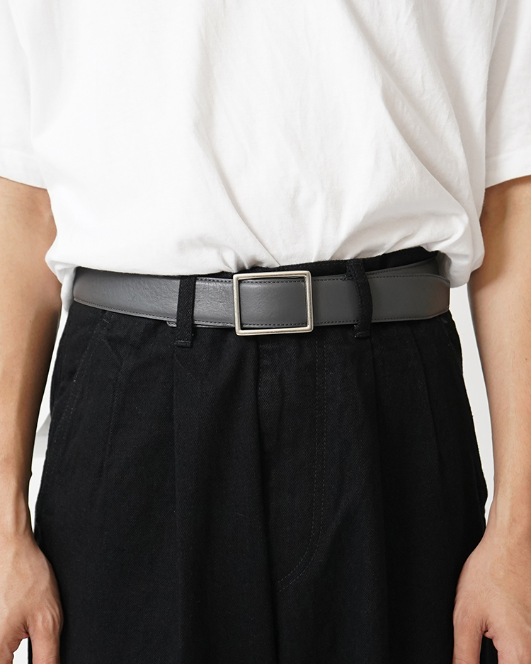 Holeless Leather Classic Belt / GRAY | Graphpaper (MEN)(グラフ