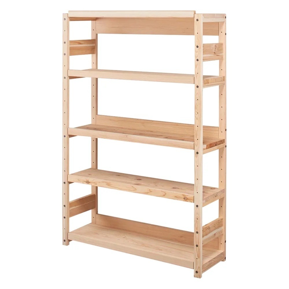 日田杉 天然木頑丈ラック ハイタイプ 幅120cm ディノスANAmall店